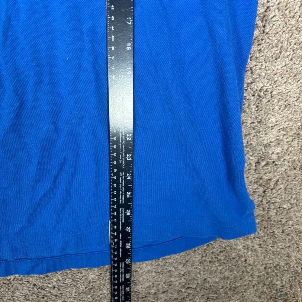 Polo Ralph Lauren Mens XL Blue Long Sleeve Big Pony Hooded‎ Henley Shirt 3 Patch